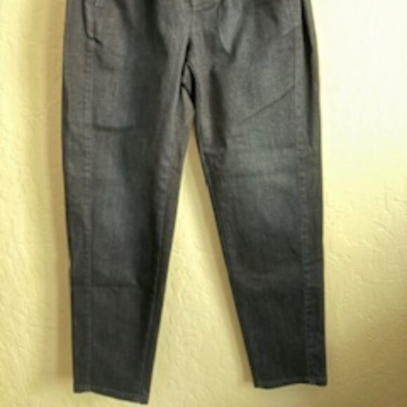 NWT Eileen Fisher darkwash denim trousers  - SZ 2 - Picture 3 of 9